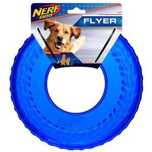 Dog Large 10" TPR Flyer in Translucent Blue